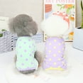 thumbnail image 3 of Pet Pajamas Soft Breathable Cotton Dot Pattern Four-legged Dog Sleepwear for Spring, 3 of 7