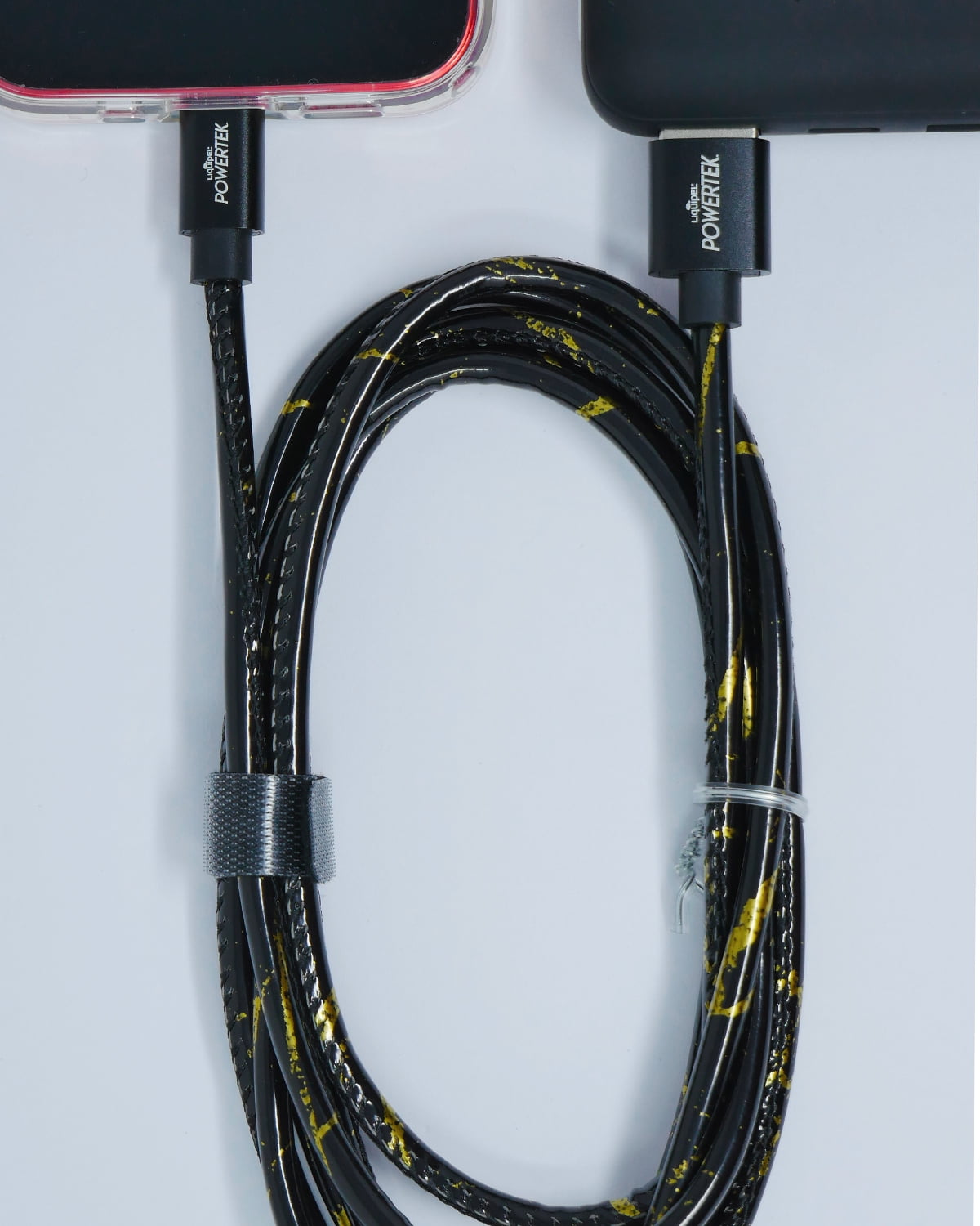 Liquipel Lightning Marble Cable - Black/Gold