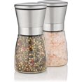 thumbnail image 2 of Set of 2 spice grinders with adjustable ceramic grinder - Salt grinder and noble pepper grinder made of high-quality stainless steel - Also as chilli grinder [without spice content], 2 of 5