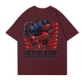 thumbnail image 4 of American Flag Blouse Women Patriotic 250th Anniversary Short Sleeve Crew Neck Tops 1776-2026 Stars and Stripes Casual Tunics S, 4 of 4