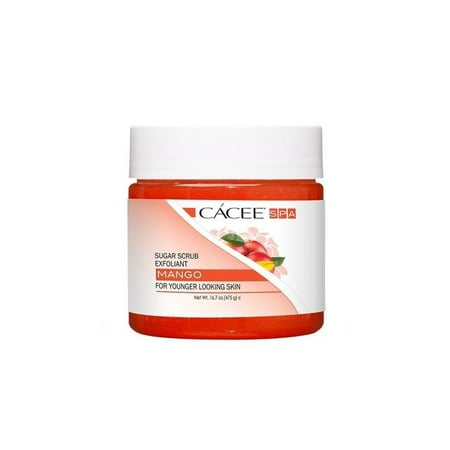 Spa Sugar - Hand, Foot, & Body Sugar Scrub Exfoliant For Natural Spa, Manicure, and Pedicure Use (Mango)