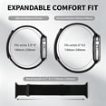 thumbnail image 2 of Magnetic Stainless Steel Watch Band for Apple Watch 38/40/41/42mm, Adjustable Milanese Loop Magnetic Clasp Strap for  iWatch Series 11 10 9 8 7 6 5 4, SE 3 2 1 Ultra3 2, 2 of 6
