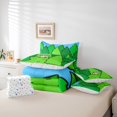 thumbnail image 6 of Erosebridal Cute Cartoon Camper 7-Piece Bedding Comforter Set For Camping Lover,Nature Scenery Green Pine Tree King Bedding Sets,Reversible, 6 of 7