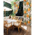 thumbnail image 5 of nqOlkjepod Outdoor Curtains for Patio Waterproof, Vintage Orange Outdoor Privacy Panels Grommet, Farmhouse Botanical Plants Leaves Fruit Blackout Outside Curtains for Porch/Cabana 54"x108", 1 Panel, 5 of 8