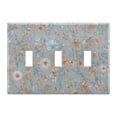 thumbnail image 2 of Dailycode Light Switch Plate Covers 2 Gang Wall Plate Plastics Outlet Covers for Kitchen Home Office Decor Delicate Pastel Blue Vintage Floral, 2 of 8