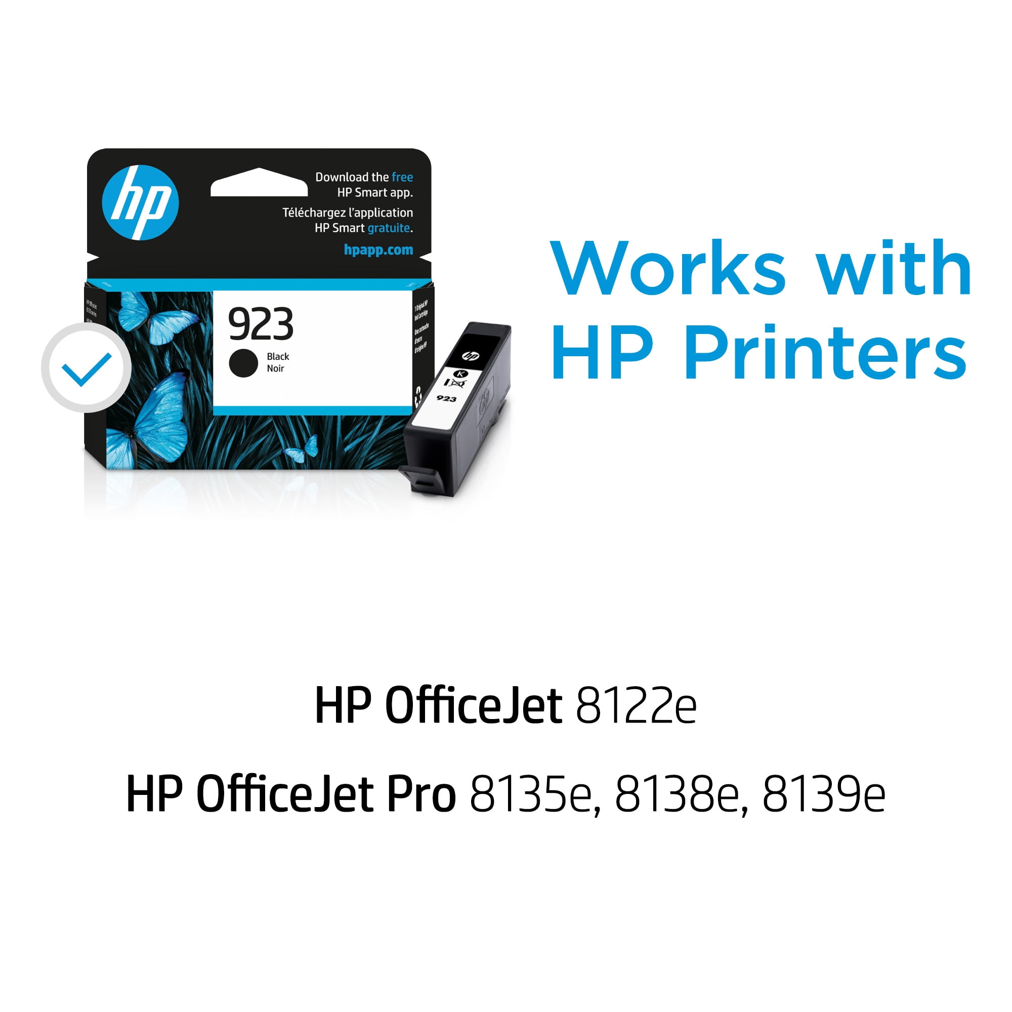 HP 923 Black Original Ink Cartridge, ~500 pages, 4K0T3LN