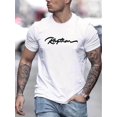 thumbnail image 1 of Men's Casual Loose-Fit Fashion T-Shirt with Unique Print -Round Neck, Short Sleeve - Perfect for Casual Attire & Outings, 1 of 8