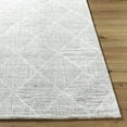 thumbnail image 4 of Hauteloom Zonta Wool Living Room, Bedroom Area Rug - Bohemian, Transitional - Light Silver, Silver Gray, Warm Gray - 2' x 3', 4 of 7