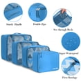 thumbnail image 4 of Set de 8 organizadores de equipaje BAGAIL de Packing Cubes, color azul claro, 4 of 7