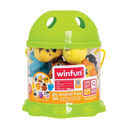 Winfun 10 Piece My Animals Bath Playset for Babies Aged 6 Months and Up