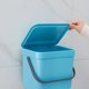 thumbnail image 4 of Cubo de basura orgánica 6l con tapa y asa para la cocina, plástico (PP) sin BPA, azul/antracita, 6l (23,5 x 20,0 x 20,8 cm), 4 of 6