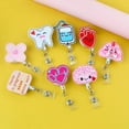 thumbnail image 7 of 8pcs Nurse Badge Reel Felt Retractable Lovely Nursing Themed ID Badge Reels Name Card Holders Lanyards Clips for Nurses Doctors Holidays Hospital Office Thanksgiving Gifts, 8 Styles, 7 of 7