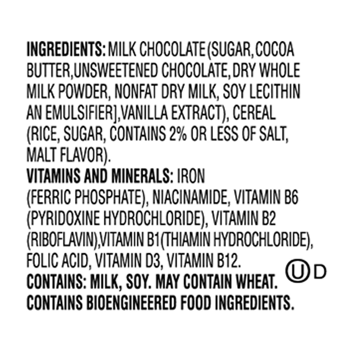 Frankford Kellogg's Rice Krispies Milk Chocolate Candy Bar, 1.55oz