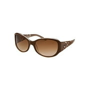 Bebe Women's Dazzler Oval Brown Sunglasses