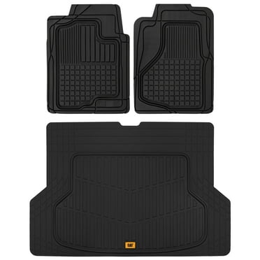 Black Heavy Duty 4 Piece Set, MotorTrend Deep Dish Rubber Floor - Foto 3
