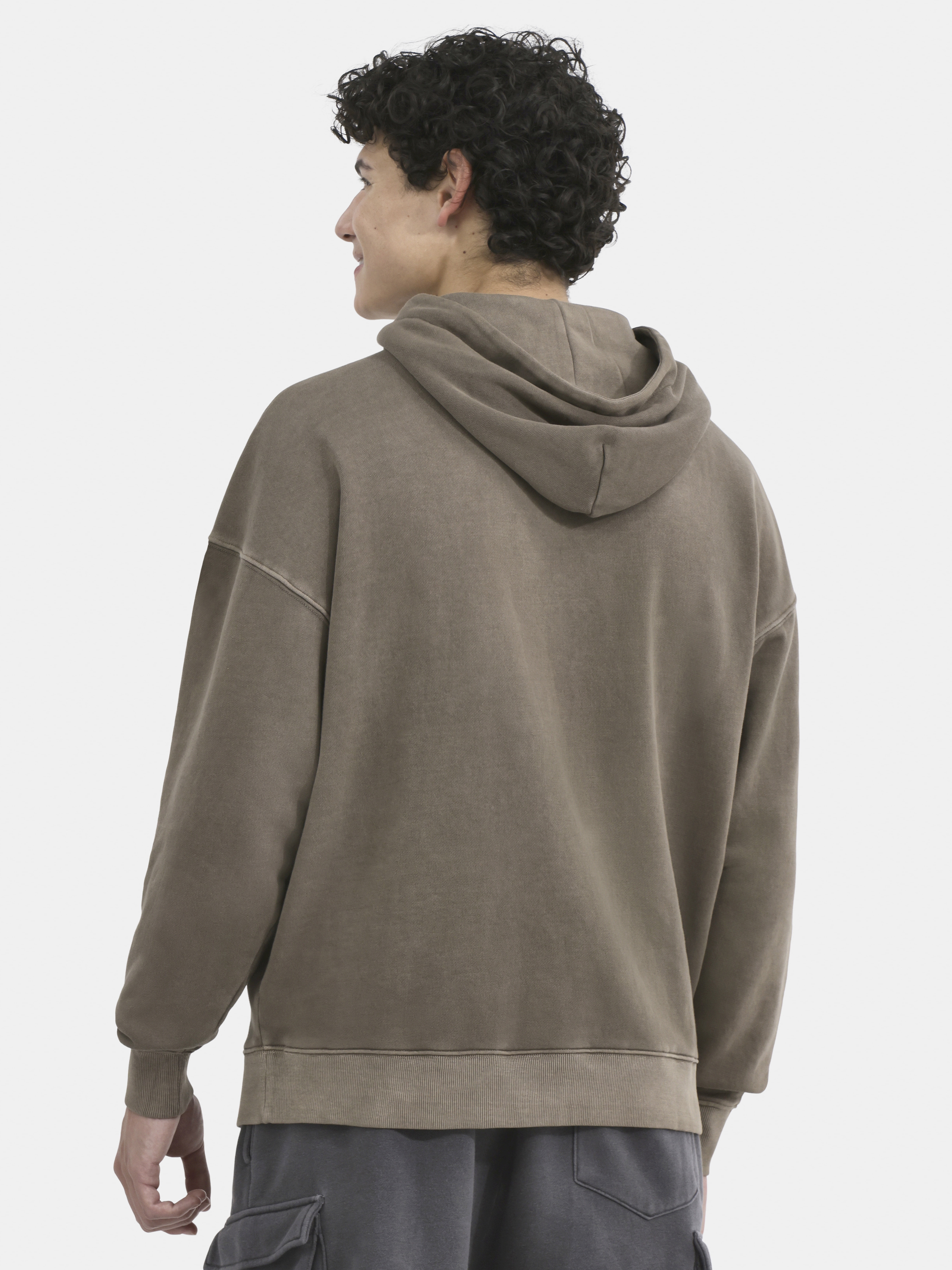 No Boundaries All Gender Oversized Graphic Hoodie with Long Sleeves, Men's and Big Men’s