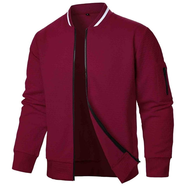 Male Solid Color Autumn And Winter Long Sleeve Jacket Coat Square Plaid Zipper Cardigan Sweatshirt Better Sweater Jacket for Men Men Fall Jacket Mens Work Coat Bracket Jacket Jackets for Men Fashion