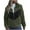 Green, variant on Lovskoo Womens Full Zip Up Fuzzy Fleece Jacket Stand Collar Fall and Winter Long Sleeve Double-Sided Velvet Outerwear Coat Blue