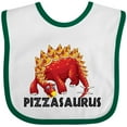 thumbnail image 3 of Inktastic Pizzasaurus Boys or Girls Baby Bib, 3 of 4