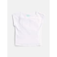 thumbnail image 6 of Wonder Nation Girls Boat Neck Top with Short Sleeves, Sizes 4-18 & Plus, 6 of 6