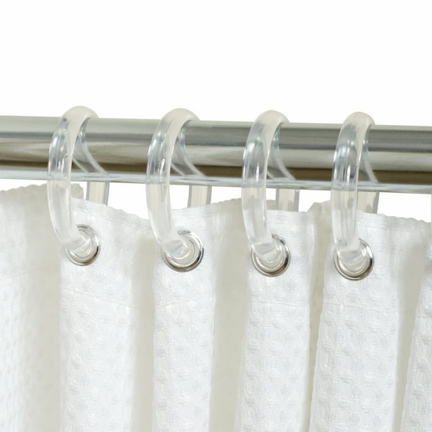 clear shower curtain hooks