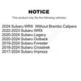 thumbnail image 2 of CMX Front Ceramic Disc Brake Pads CMX-D2045 for Car Subaru Crosstrek Forester Outback Impreza WRX Legacy, 2 of 9