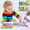 thumbnail image 2 of Darzheoy Wooden Jigsaw Puzzles for Kids Ages 3-5 Year Old 24 Piece Colorful Wooden Puzzles for Toddler Children Learning Educational Puzzles Toys for Boys and Girls, 2 of 2