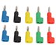 thumbnail image 3 of 10 Uds. Conectores Banana apilables de 4mm para altavoces conectores rápidos universales para barcos RVs camiones receptor de Audio, 3 of 14