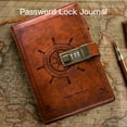 thumbnail image 4 of yeacher Vintage Journal Diary with Lock B6 PU Cover Retro Notebook 3-Digit Password Combination Lock Private Journal Line Pages Writing Gift for Daughter Women Boys, 4 of 8