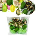 thumbnail image 4 of 12 Uds huevo colgante de Pascua creativo con cintas adornos de árbol de Pascua para dormitorio, árbol de jardín, decoración de adornos A Zulema Huevos de Pascua, 4 of 8