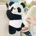 thumbnail image 5 of Yvsxxv Car Tissue Holder, Cute Panda Tissue Box Cover Hanging Plush Paper Storage Holder Napkin Box Tissue Dispenser for Home Office Car Decoration, 5 of 7