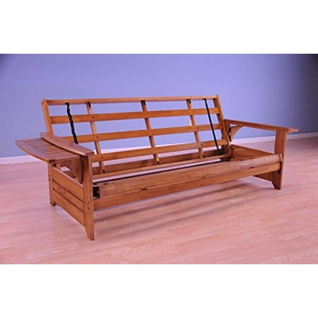Furniture Phoenix Oregon Kodiak KFPHBBOTSLF5MD3 Phoenix Barbados Full Futon Frame with Oregon Trail Saddle Mattress ()