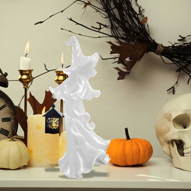 EGNMCR Halloween Witch Hat Led Ghost Light Decoration Home Garden Design Ghost Horror Hell Messenger