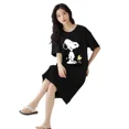 thumbnail image 5 of Ropa de dormir larga de verano para mujer, camisón holgado de manga corta adelgazante de talla grande MM de 200 libras de capacidad máxima, ropa para el hogar, 5 of 5