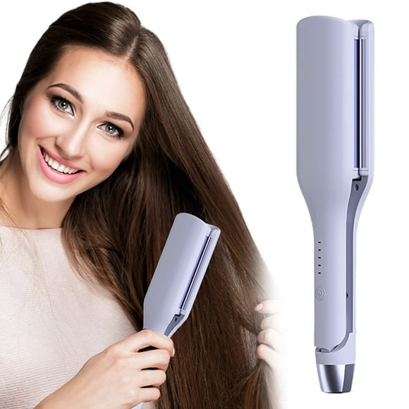 Awwp Curling Iron Big Sale! Pretty Curly Hair Products, French Water Ripple Big Wave Plywood Curling Iron Purple European Standard Hair Curlers Heatless Curls