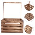thumbnail image 1 of COMPUKAS Infant Crate Basket Wooden Storage Basket Coffee 1Pcs For New Parents, 1 of 6