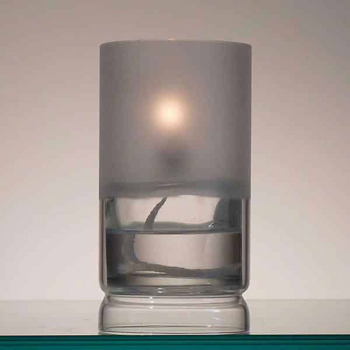 Firefly Fuel Ethereal Frosted Oil Lamp Candle Hurricane - Refillable - 2 oz, 4.5 in