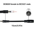 thumbnail image 5 of DC5521 Male to DC8020 Female Power Adapter Cable for LED Lights Solar Panel Devices Car Appliance Charging Cable, 5 of 8
