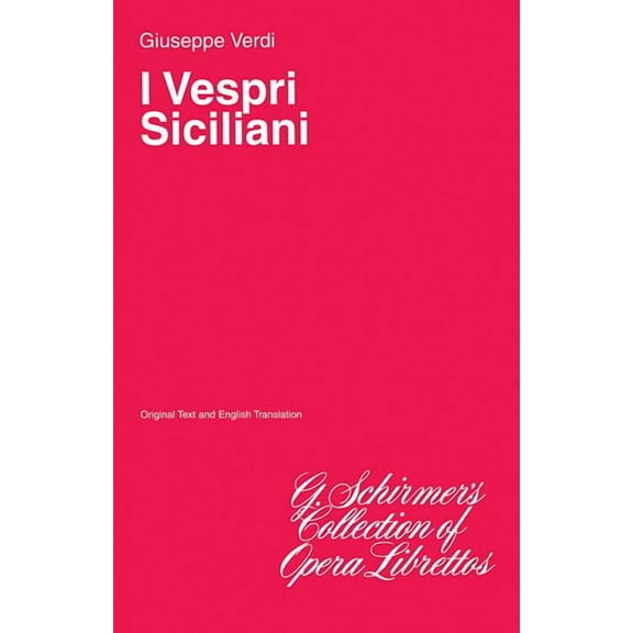 I Vespri Siciliani: Libretto (Paperback)