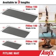 thumbnail image 4 of AIREX Fitline 140 Cushioned Foam Fitness Mat for Yoga & Pilates, Aqua, 4 of 6