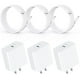 thumbnail image 1 of 1 Hora Cargador USB C, 3-Pack PD 20W Cubo Cargador Tipo C Carga Rápida con Cable USB C a C 1M 3A, Cu, 1 of 8