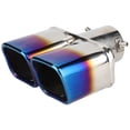 thumbnail image 1 of Universal Stainless Steel Car Modified Double Exhaust Pipe Rear Muffler Tip Tail Throat, 1 of 10