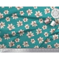 thumbnail image 2 of Soimoi Vert Poly Georgette Tissu Lys Imprimé Floral par Yard 42 Pouces de Large, 2 of 3