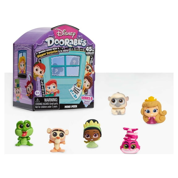 Disney Doorables Mini Peek Series 6 Featuring Limited Edition Jeweled Princess Characters, Includes 2 or 3 Collectible Mini Figures, Styles May Vary