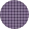 thumbnail image 1 of Ahgly Company Indoor Round Patterned Bright Lilac Purple Area Rugs, 5' Round, 1 of 6