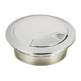 thumbnail image 2 of Rok Hardware 25 Pack Round Grommet, 2-3/8" (60mm) Diameter, Made of ABS, Chrome, 2 of 2