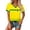 Z1Yellow, variant on Womens Soccer Jersey V Neck Short Sleeve Brazil Flag Color Block Football Fan Athletic Match Day Sports Shirt Jersey Tops