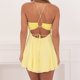 thumbnail image 5 of Vestido De Lentejuelas Con Cuello Halter Vestido de lentejuelas halter para niñas Ahueca hacia fuera Mini vestido sexy Traje diario (Amarillo M) Cgtredaw para Mujer Amarillo T XL, 5 of 5