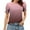 Wine(Type 69), variant on Otvok Women'S Spring Summer Polka Printed Base T-Shirt Lace Sleeves Short Sleeve Round Neck Tops Blouses