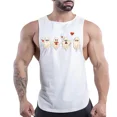thumbnail image 3 of Ropa para hombre, camiseta sin mangas de secado rápido, camiseta sin mangas, baloncesto, moda para exteriores, ocio, transpirable, cuatro estaciones, Y2k, deporte, Fnaf, gimnasio, 3 of 5